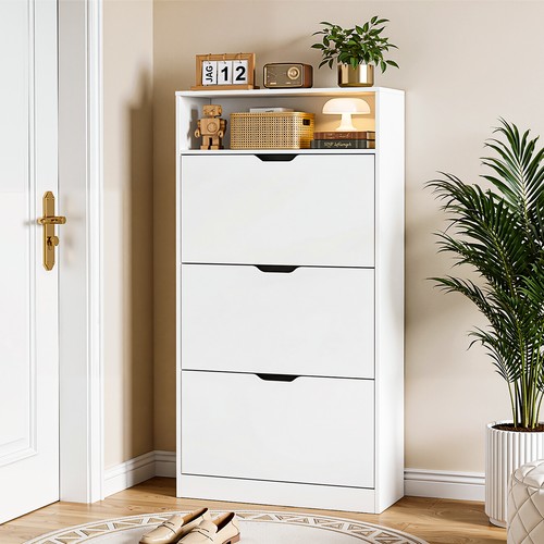 Schuhschrank mit 3 klappen - schuhschrank,