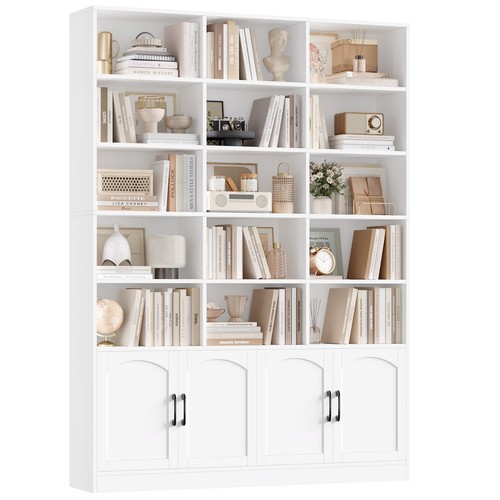 209cm bücherregal mit - bücherregal, türen