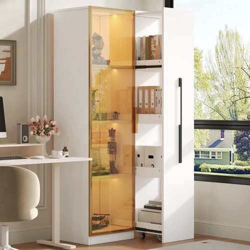 Hochschrank 160cm mit led - hochschrank,