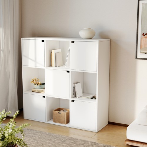 Fach würfel bücherregal - 9‑fach,